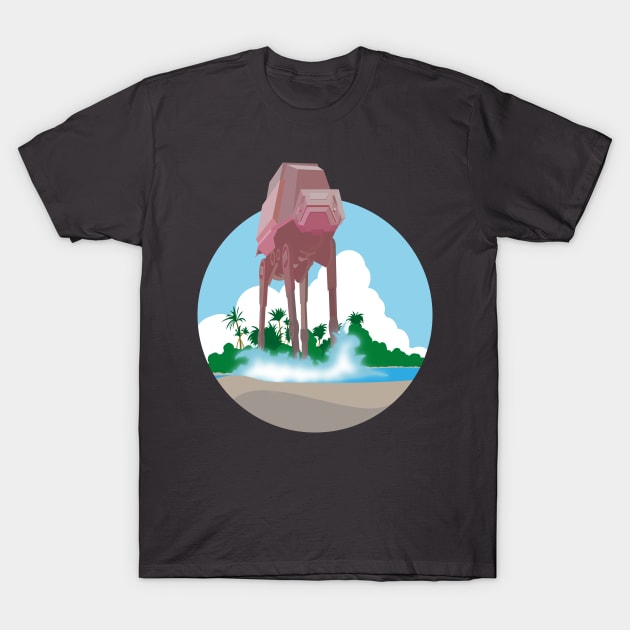 Beach Walk T-Shirt by nielsrevers